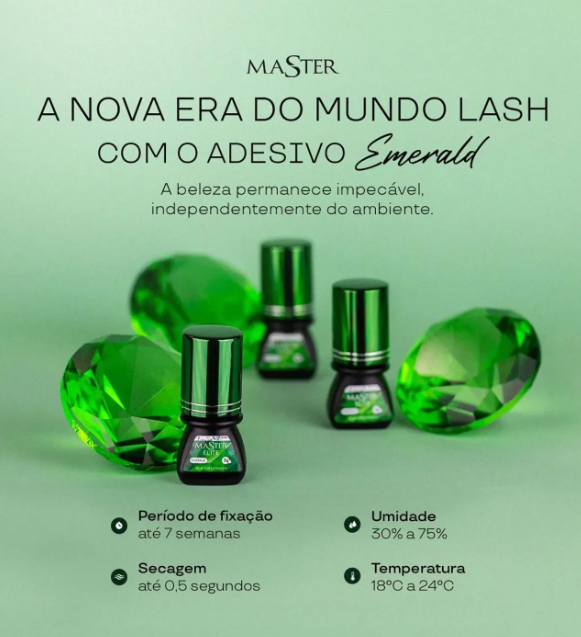 Cola Adesivo para extensão de cílios Master Elite Emerald 3g