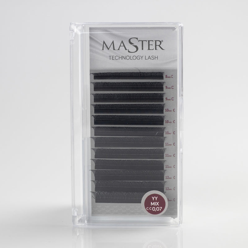 Cílios Master Technology Lash YY curvatura CC 0.07 MIX TAM 08 ao 13mm Original