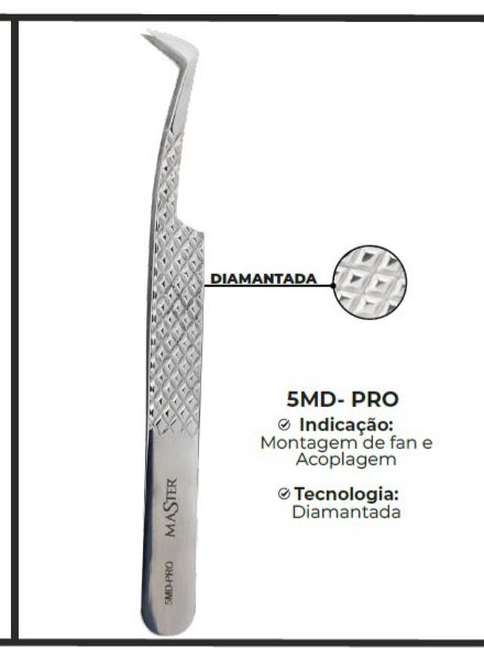 Pinça Master diamantada e nanotecnologia - MODELO 5MD-PRO